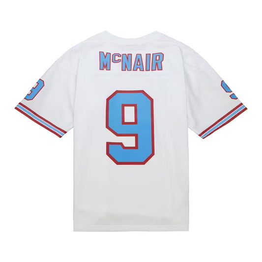 T.Oilers #9 Steve McNair  Legacy Replica Jersey - White Stitched American Football Jerseys