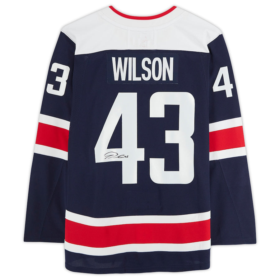 W.Capitals #43 Tom Wilson   Alternate  Jersey Navy Stitched American Hockey Jerseys