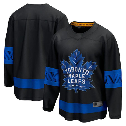 T.Maple Leafs Fanatics Branded Alternate Premier Breakaway Reversible Blank Jersey Blank Jersey Black Stitched American Hockey Jerseys