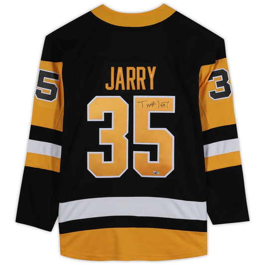 P.Penguins #35 Tristan Jarry   Breakaway Jersey Black Stitched American Hockey Jerseys