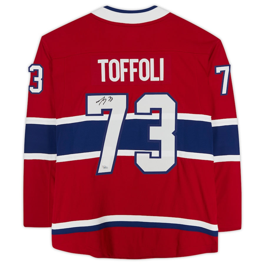 M.Canadiens #73 Tyler Toffoli   Breakaway Jersey Red Stitched American Hockey Jerseys