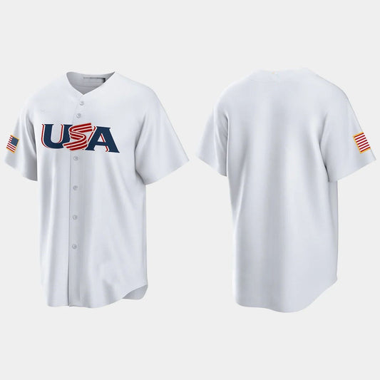 USA 2023 WORLD BASEBALL CLASSIC REPLICA JERSEY C WHITE Stitches Baseball Jerseys