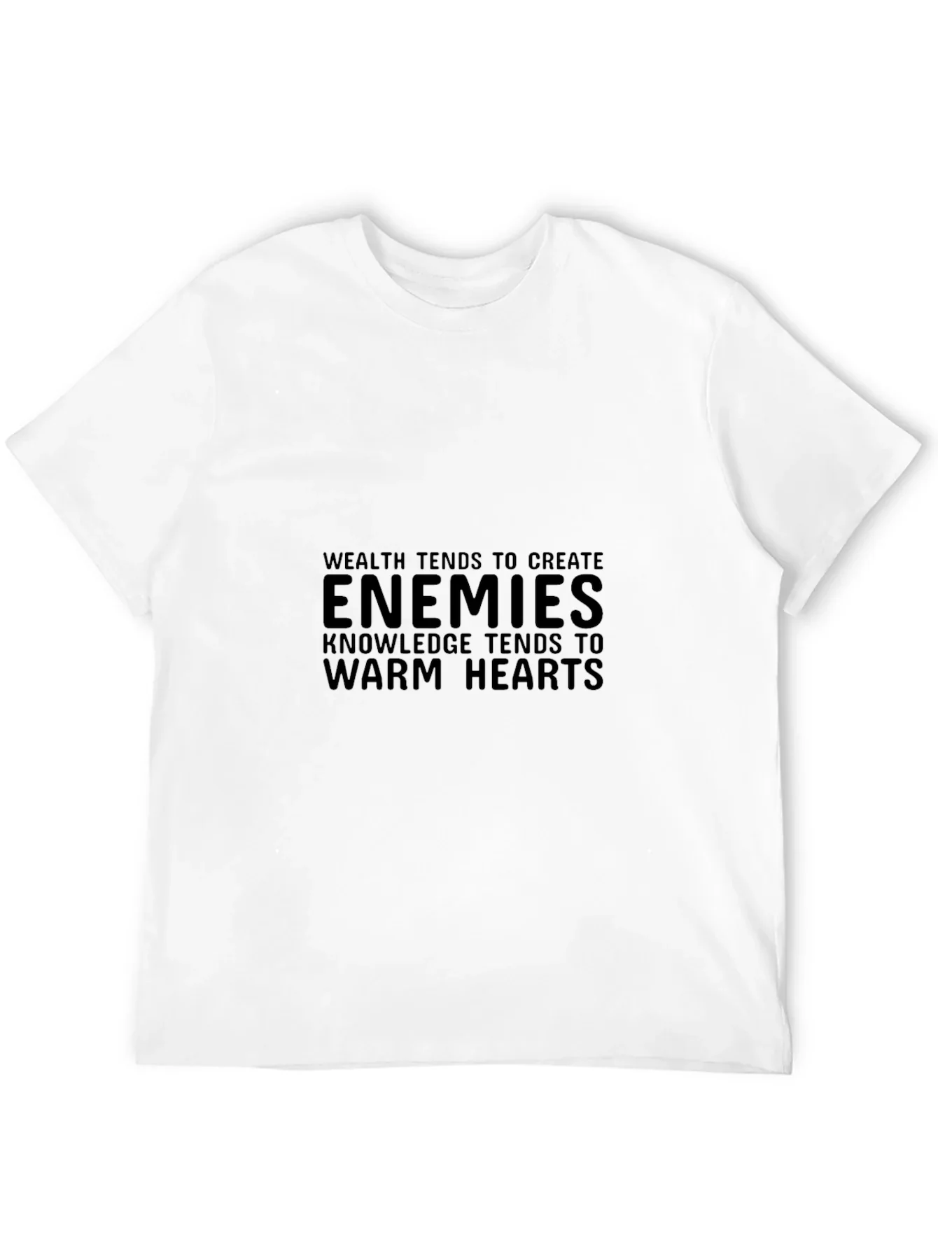 Enemies Knowledge Tee - Stylish Black T-Shirt