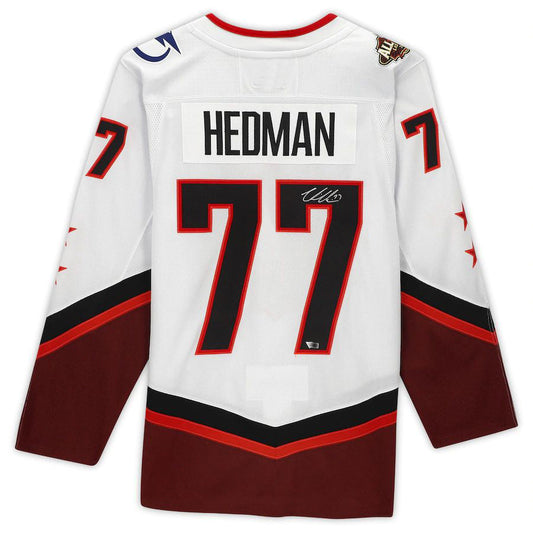 TB.Lightning #77 Victor Hedman   2022 All-Star Game White Stitched American Hockey Jerseys
