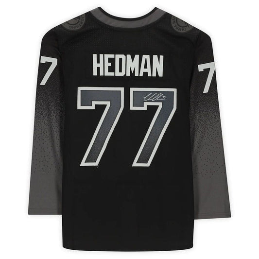 TB.Lightning #77 Victor Hedman   Black Alternate Jersey Stitched American Hockey Jerseys