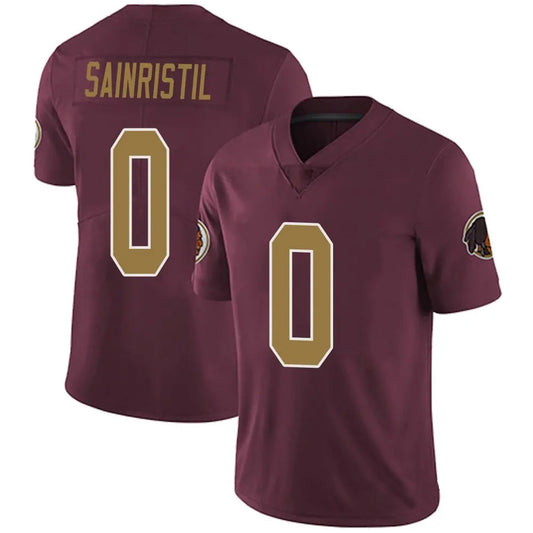 W.Commanders #0 Mike Sainristil Player Burgundy Alternate Vapor Untouchable Limited  Football Jerseys