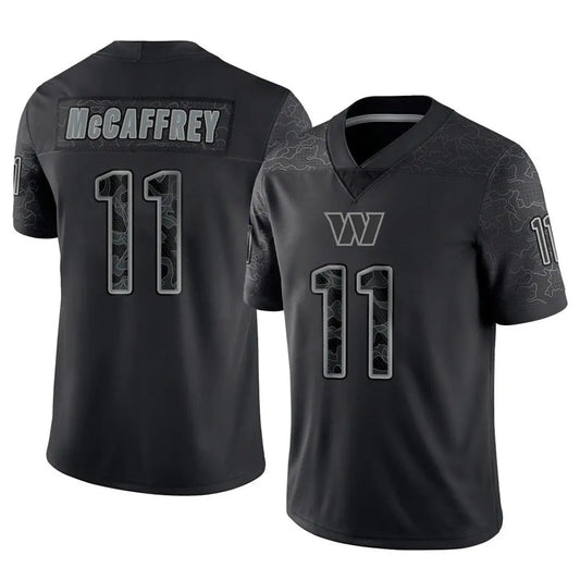 W.Commanders #11 Luke McCaffrey Player Black RFLCTV Limited Football Jerseys