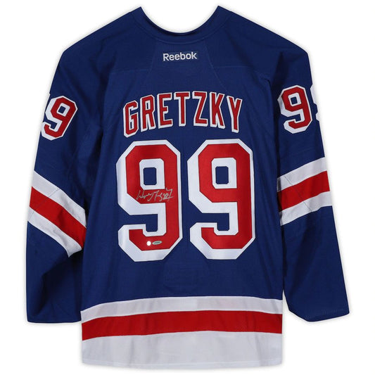 NY.Rangers #99 Wayne Gretzky  Blue Reebok Premier Jersey Stitched American Hockey Jerseys