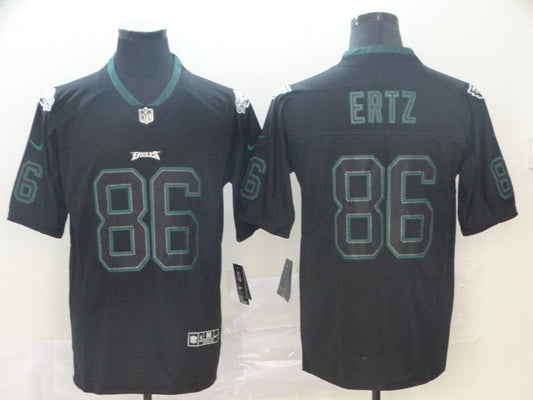 Men's Philadelphia Eagles #86 Zach Ertz Black Game Player Jersey1