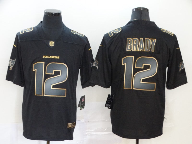 Men's Tampa Bay Buccaneers #12 Tom Brady Black Authentic Game jersey