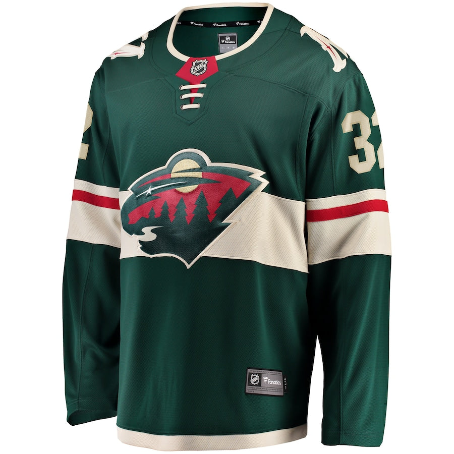 Filip Gustavsson Minnesota Wild   Home Breakaway  Jersey - Green