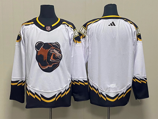 Men's Boston Bruins White Player Blank jersey