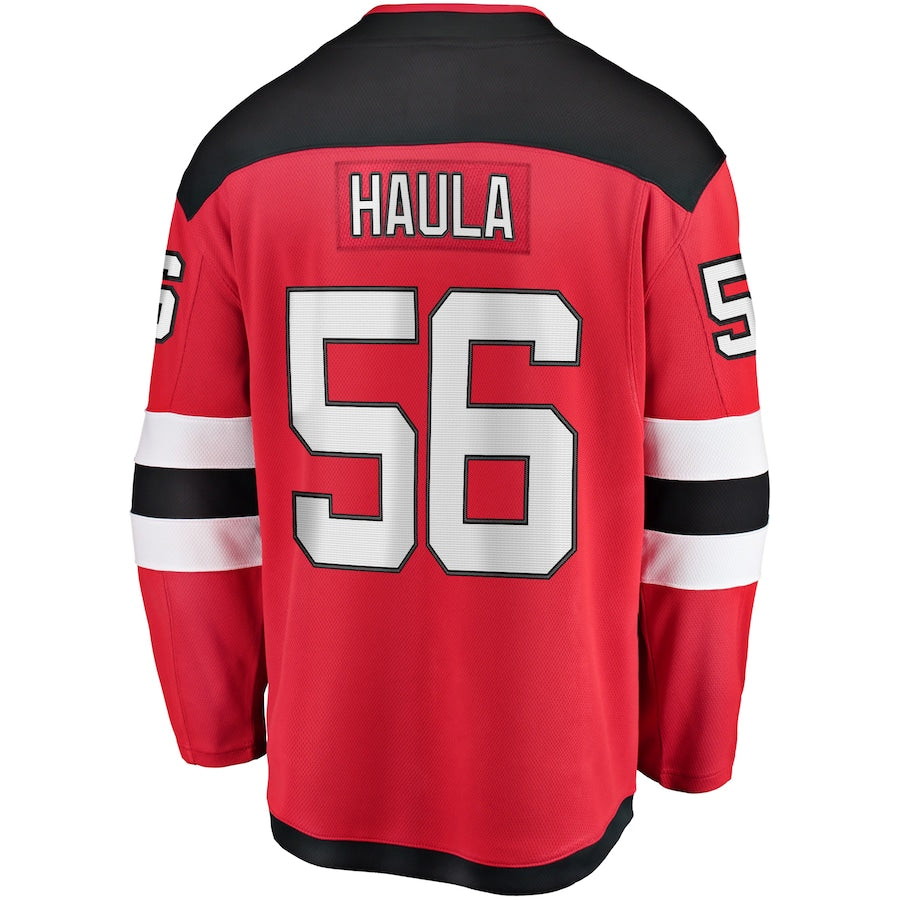 Erik Haula New Jersey Devils   Home Breakaway  Jersey - Red