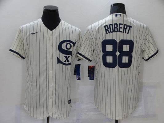 Men's Chicago White Sox Luis Robert #88 Beige Replica Baseball jersey