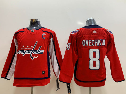 Men's Washington Capitals Alexander Ovechkin #8 Red Player Game Jersey1
