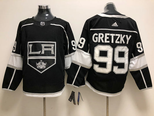 Men's Los Angeles Kings Wayne Gretzky Mitchell #99 Black Home Breakaway Player Jersey1