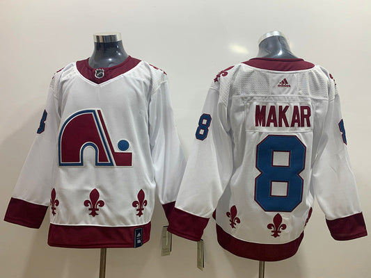 Men's Colorado Avalanche Cale Makar #8 White Breakaway Jersey1