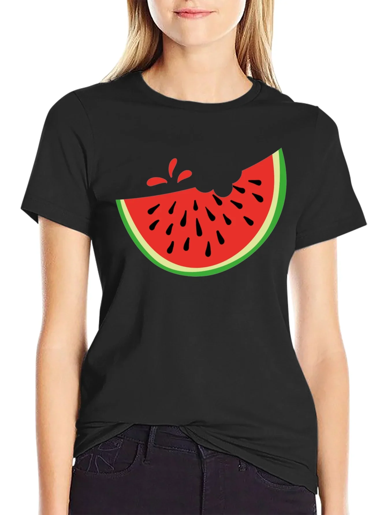 Watermelon Slice Graphic Tee - Casual Summer Style