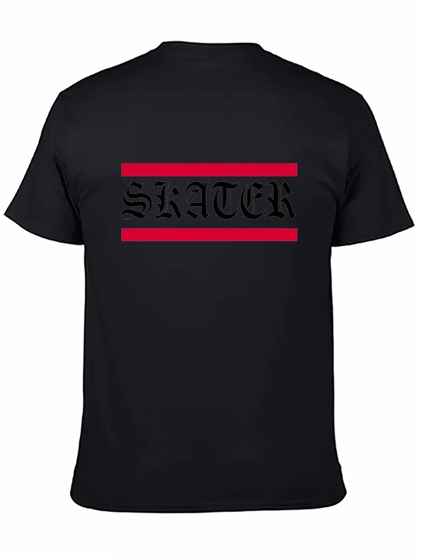Skater Graphic Tee - Black Cotton Blend
