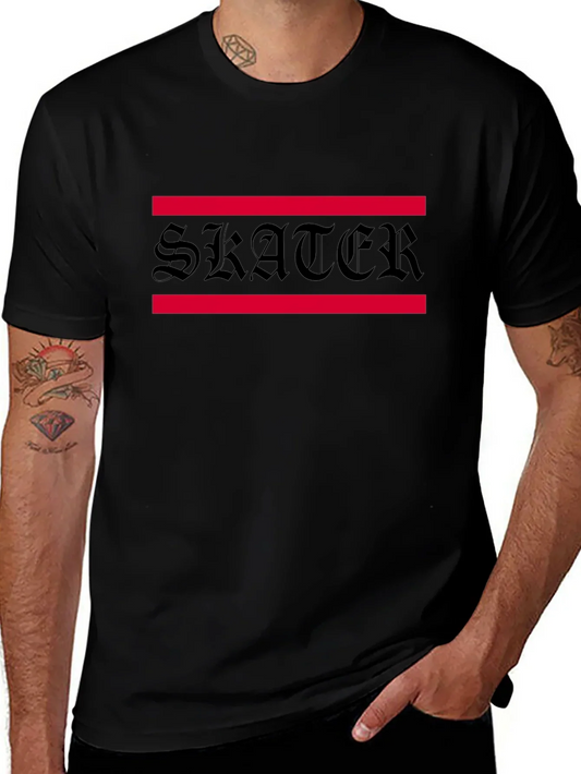 Skater Graphic Tee - Black Cotton Blend