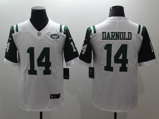 Men's New York Jets Sam Darnold #14 White Game Player Jersey1