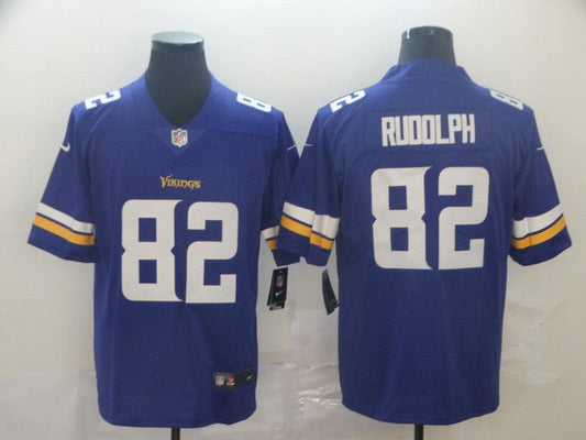 Men's Minnesota Vikings Kyle Rudolph #82 Purple Game Jersey1
