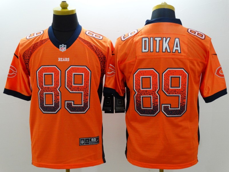 Men's Chicago Bears Mike Ditka #89 Orange Game Jersey1