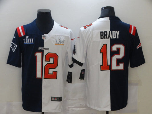 Men's Tampa Bay Buccaneers Tom Brady #12 Blue/White Game jersey