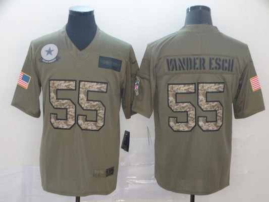 Men's Dallas Cowboys Leighton Vander Esch #55 Brown Player Game Jersey1