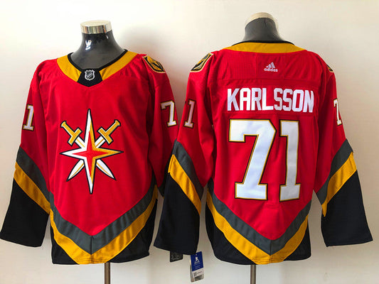 Men's Vegas Golden Knights William Karlsson #71 Red Breakaway Player Jersey1