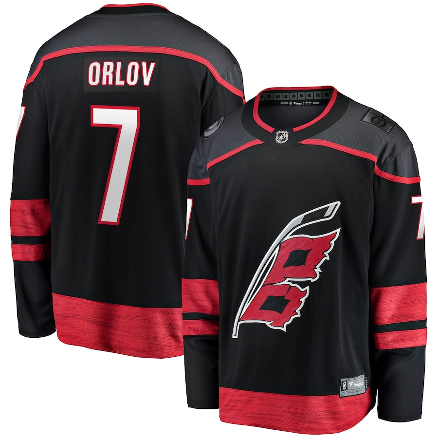 Dmitry Orlov Carolina Hurricanes   Home Breakaway Jersey - Black