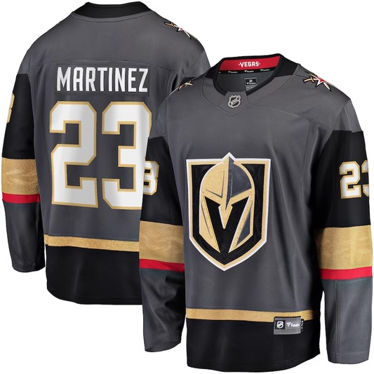 Men's Vegas Golden Knights Alec Martinez #23 Gray Breakaway Alternate Player Jersey1