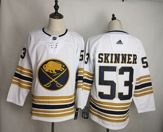 Men's Buffalo Sabres Jeff Skinner #53 White Replica Player jersey