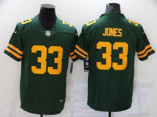 Men's Green Bay Packers Aaron Jones #33 Green Alternate Legend Player Jersey1