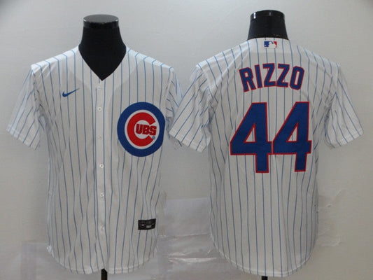 Men's Chicago Cubs Anthony Rizzo #44 White Replica Baseball Jersey1