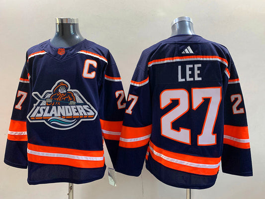 Men's New York Islanders Anders Lee #27 Royal Game Jersey1