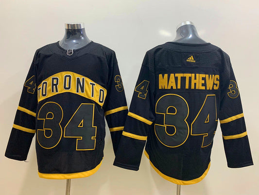 Men's Toronto Maple Leafs Auston Matthews #34 Black Player Game jersey