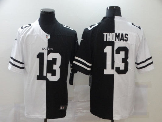 Men's New Orleans Saints Michael Thomas #13 Black/White Game Jersey1