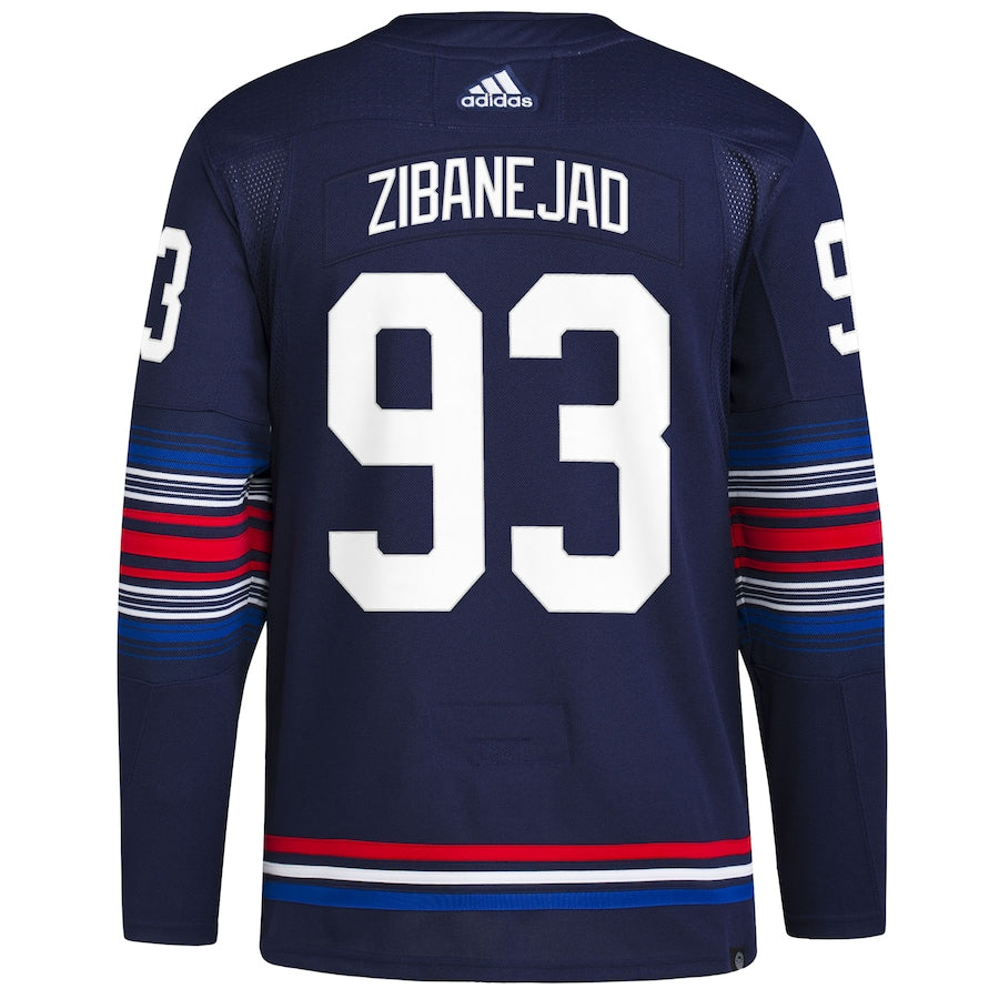 Mika Zibanejad New York Rangers   Alternate   Primegreen  Jersey - Navy