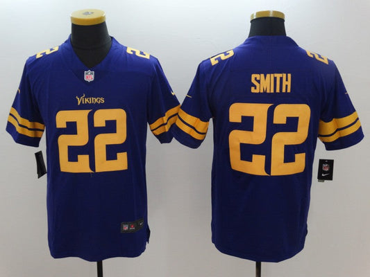Men's Minnesota Vikings Harrison Smith #22 Purple Game Player jersey