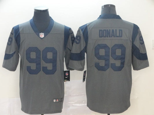 Men's Los Angeles Rams Aaron Donald #99 Gray Inverted Legend Jersey1