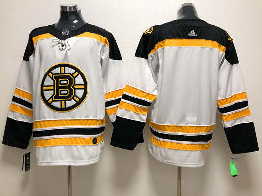 Men's Boston Bruins White Breakaway Away Blank jersey