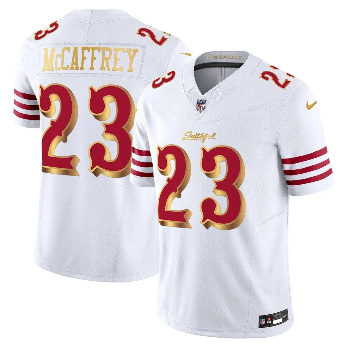 Men's Christian McCaffrey San Francisco 49ers 2025 Rivalries Collection F.U.S.E. Limited White Jersey