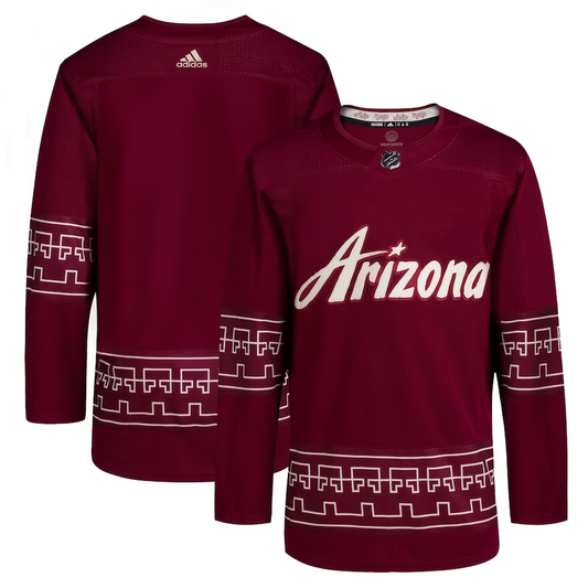 Men's Arizona Coyotes Garnet Alternate 2022/23 Primegreen Authentic Blank jersey