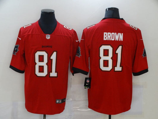 Men's Tampa Bay Buccaneers Antonio Brown #81 Red Game Jersey1