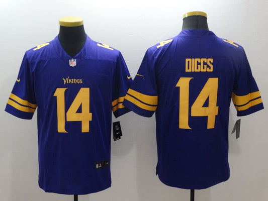 Men's Minnesota Vikings Stefon Diggs #14 Purple Game Player jersey