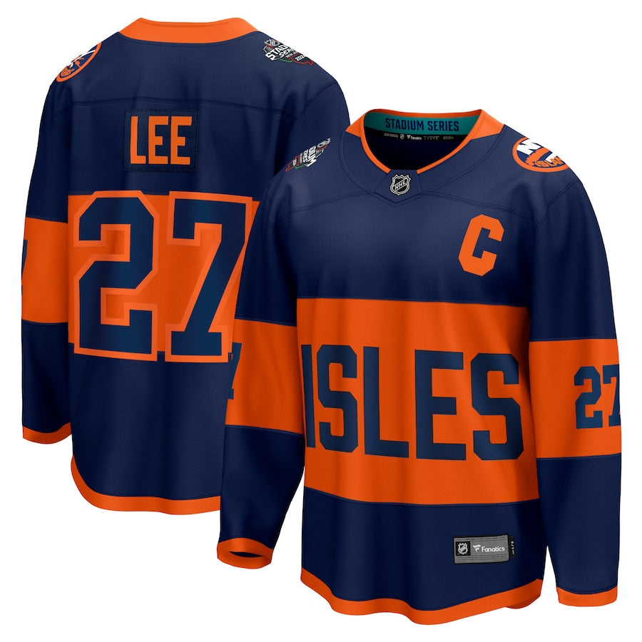 Anders Lee New York Islanders   2024 NHL Stadium Series Breakaway  Jersey Navy