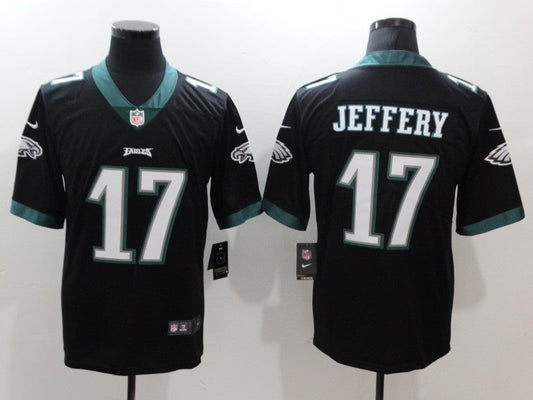 Men's Philadelphia Eagles Alshon Jeffery #17 Black Game Jersey1