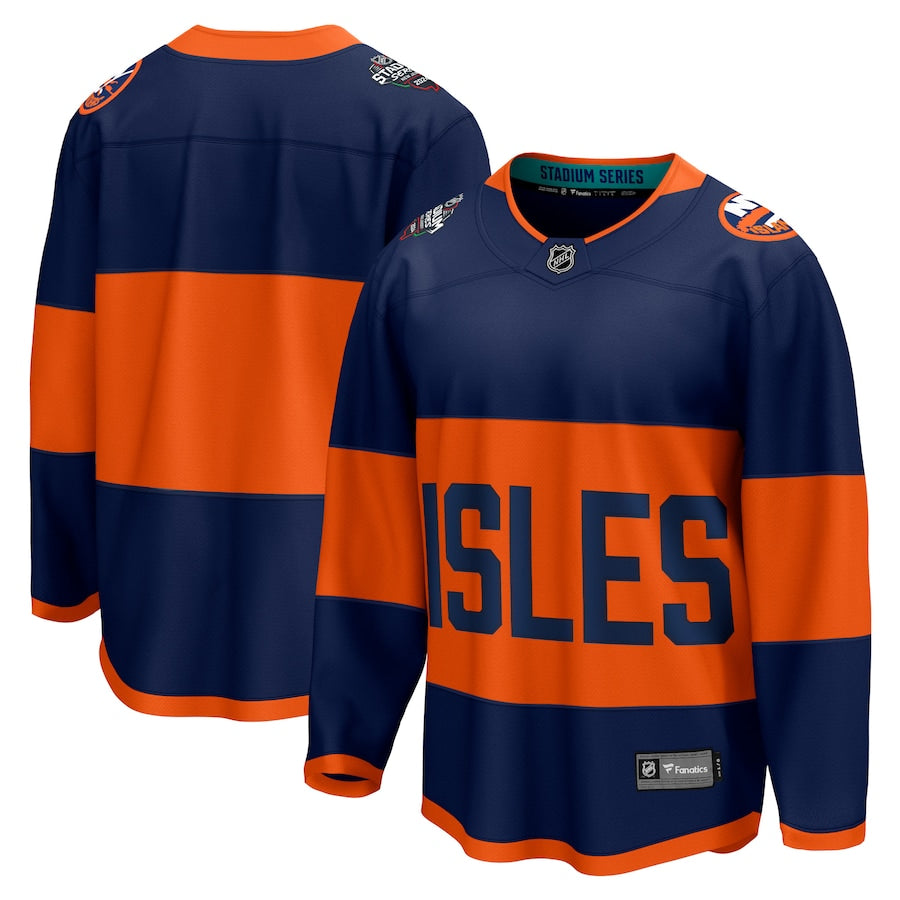 New York Islanders   2024 NHL Stadium Series Breakaway Jersey Navy