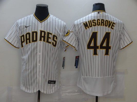 Men's San Diego Padres Joe Musgrove #44 White Stitched jersey